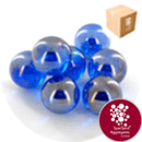 Glass Marbles - Lustered Blue - Medium - 9052